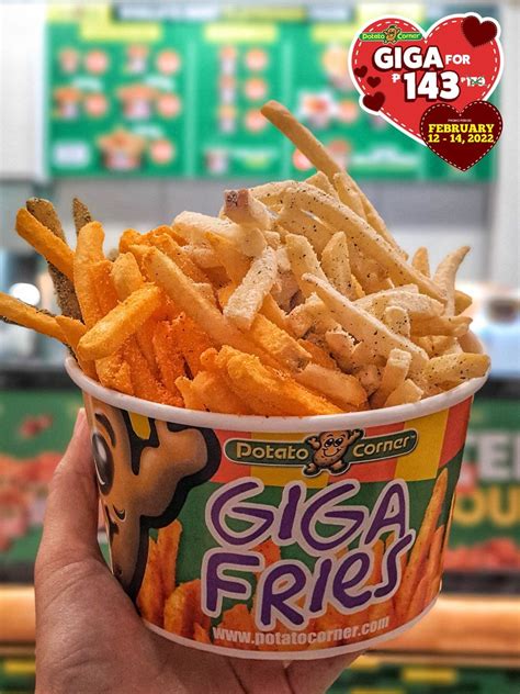 potato corner giga fries calories